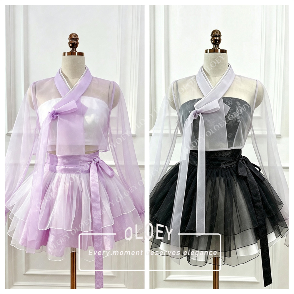 Modern Korean Lifestyle - Bộ Hanbok ngắn màu đen đỏ