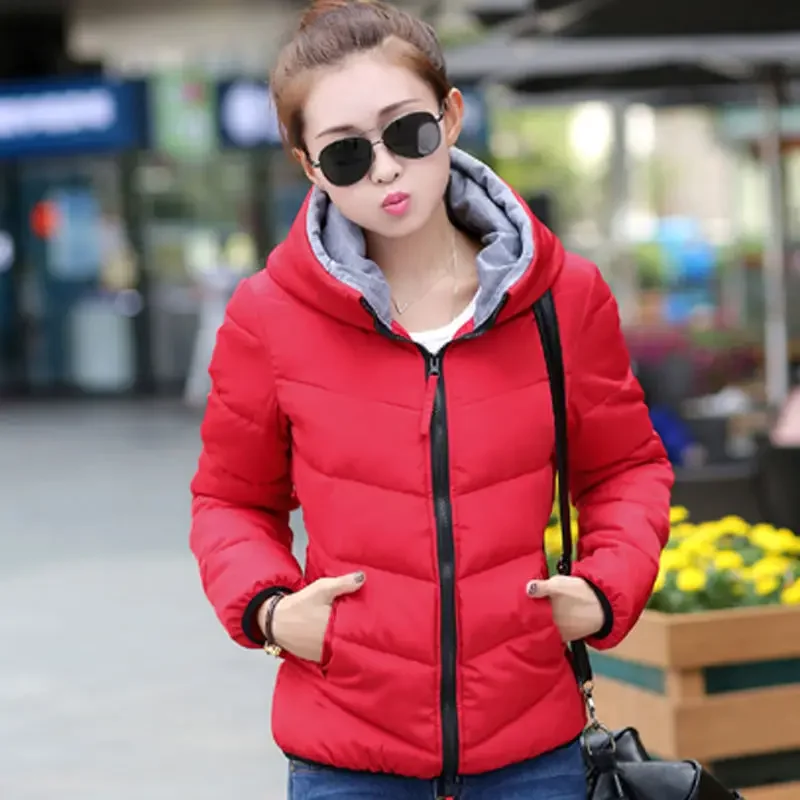 Red Female Coats Short Quilted - đánh giá và giá Modern Korean Lifestyle